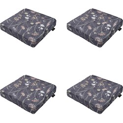 Madison -  Zitkussen Donna grey canvas eco+ - Ca. 40x40 cm - Set van 4