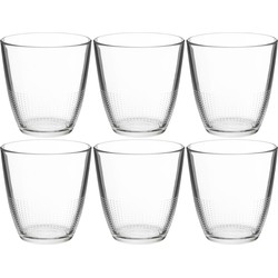 Set van 12x stuks water/sap glazen Claudi 250 ml van glas - Drinkglazen