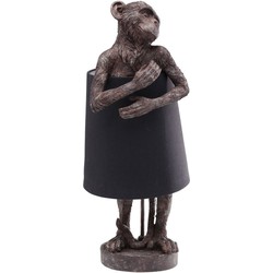 Kare Tafellamp Animal Monkey Brown Black