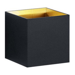 Kubus alu wandspot 1x4,3W 3000K mat zwart
