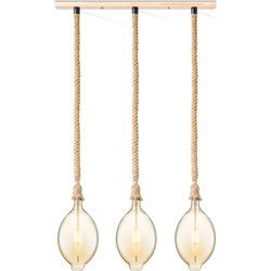 Home sweet home touw hanglamp Leonardo 3L Oval - amber