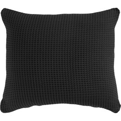 Heckett & Lane Kussensloop Wafel Pillowcase Deep Black 60 x 70 cm