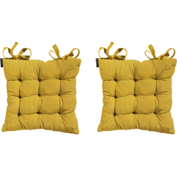 Madison - Zitkussen Panama Yellow - 46x46cm - 2 Stuks