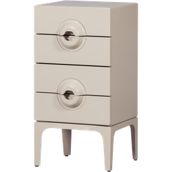 WOOOD ladekast 4 lades Merge - Hout - Greige - 89x44x45 cm