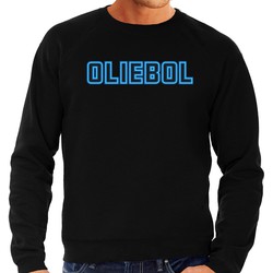 Bellatio Decorations Foute Kersttrui/sweater voor heren - oliebol - blauw - oliebollen - nieuwjaar XL - kerst truien