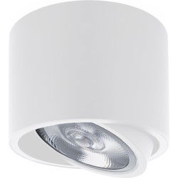 Groenovatie Opbouwspot Rond AR111, Kantelbaar, GU10 Fitting, Mat Wit
