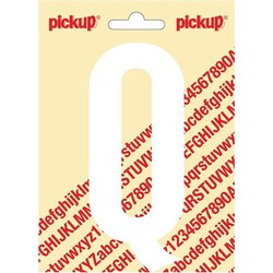 Plakletter Nobel Sticker witte letter Q - Pickup