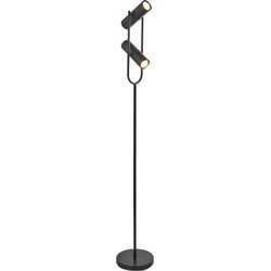 Vloerlamp Ribbon Metaal Ø22cm Zwart