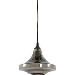 Light&living D - Hanglamp Ø25x25 cm DAILYN smoke glas+zwart
