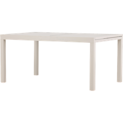 Grace aluminium uitschuifbare tuintafel beige tot 160 tot 240 x 100 cm