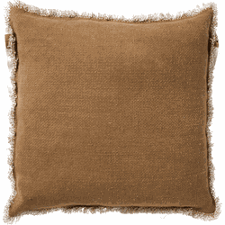 Dutch Decor BURTO - Sierkussen 60x60 cm - gewassen katoen - Tobacco Brown - bruin - Dutch Decor