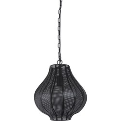 Light & Living - Hanglamp Micha - 30.5x30.5x36.5 - Zwart