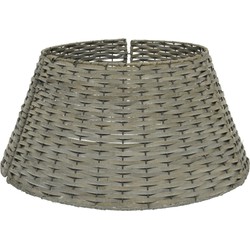 KSD Kerstboommand - grijs - rotan - 57 x 28 cm - Kerstboommand / huls