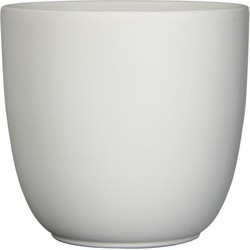 Mica Decorations Tusca Bloempot - 25x25x23 cm - Keramiek - Wit