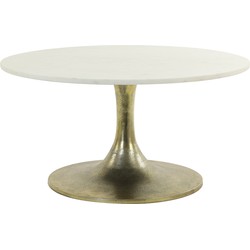 Light & Living - Salontafel RICKERD - Ø76x36cm - Wit