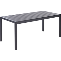 VERNIO  - Tuintafel - Zwart - 90 x 180 cm - Aluminium