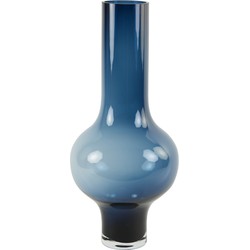 Light&living Vaas Ø28x62,5 cm KAELA glas marine blauw