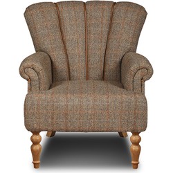 Chesterfield Harris Tweed Lupin fauteuil