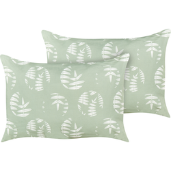 ALASSIO - Tuinkussen set van 2 - Olijfgroen - 40 x 60 cm - Polyester