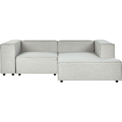 Beliani APRICA - Modulaire Sofa-Grijs-Linnen