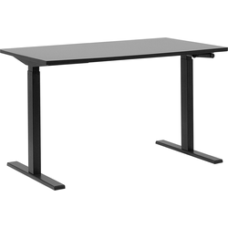 DESTIN II - Verstelbaar bureau - Zwart - 130 cm - Spaanplaat