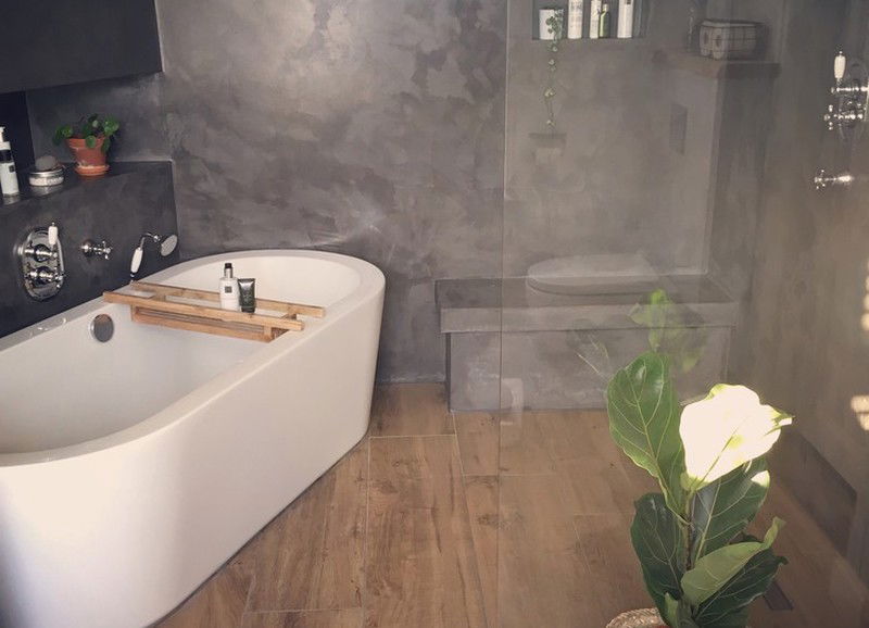 Combinatie van hout en beton in je interieur