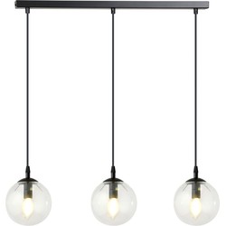 moderne hanglamp Fabbri Zwart 3-lichts