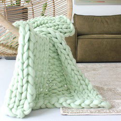 Plaid mintgroen  - L - 100*180 cm