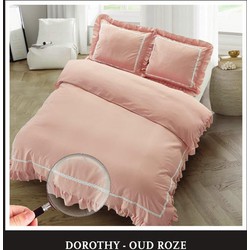 Hotel Home Collection - Dekbedovertrek - Dorothy - 240x200/220 +2*60x70 cm - Oud Roze