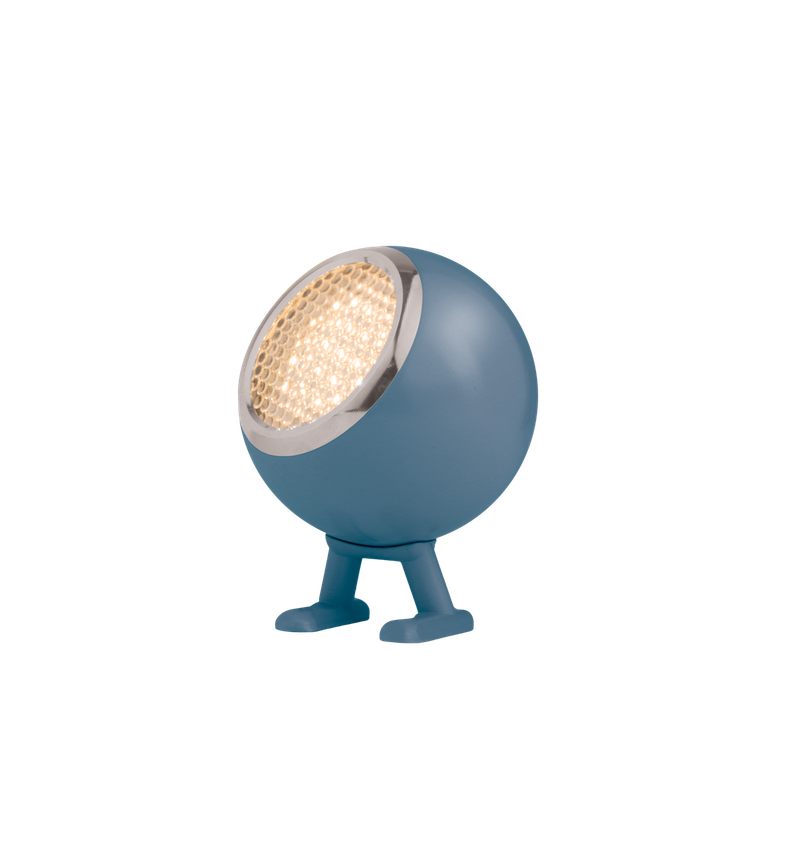 Mr. Wattson - Norbitt LED lamp - Cloudy Blue - oplaadbaar met usb - 3 standen dimbaar - 8,3x10x12,5 cm - 