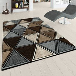 Laagpolig Vloerkleed - Diamesa - Modern - Bruin - 240x330 cm
