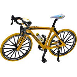 Clayre & Eef Decoratie Fiets Geel Metaal