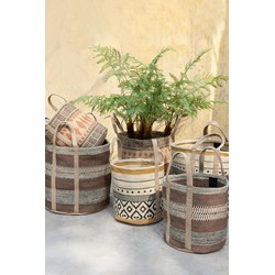 PTMD Mand Toccara - 40x40x60 cm - Jute - Bruin