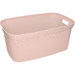 Storage Solutions wasmand - 35 liter - roze - 54 x 34 x 23 cm - Wasmanden