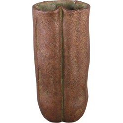 PTMD Bloempot Roddie - 25x24x55 cm - Cement - Roest