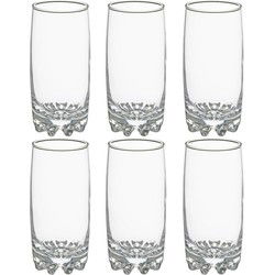Secret de Gourmet Longdrink glazen - 6x stuks - 380 ml - Drinkglazen - Longdrinkglazen