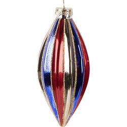 Clayre & Eef Kerstbal Ø 6x13 cm Meerkleurig Glas