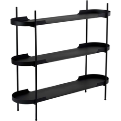 Rek met 3 afgeronde metalen planken L120 cm - BLAIR