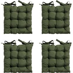 Madison -  Zitkussen Toscane Panama green - Ca. 46x46 cm - Set van 4