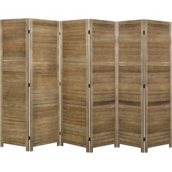 LW Collection LW Collection Kamerscherm 6 panelen hout bruin 170X240CM - paravent - scheidingswand