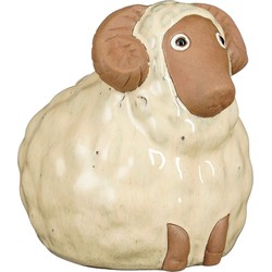 Mica Decorations Decoratief Object Schaap - 20.5x17x19.5 cm - Keramiek - Creme