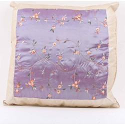 Fine Asianliving Chinese Kussenhoes Bloemen Lila 45x45cm Zonder