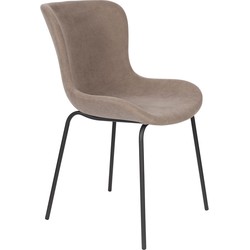 Housecraft Living Junzo Rib Eetkamerstoelen Grijs - Set van 2