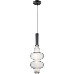 Home sweet home hanglamp Saga zwart Diabolo - helder
