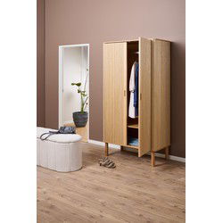 Kledingkast Naturel Eiken Fineer - 100x55x200cm - Rustam