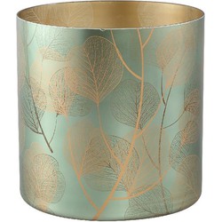 PTMD Windlicht Iffy - 20x20x20 cm - Glas - Goud