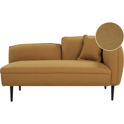 CHEVANNES - Chaise longue - Mosterdgeel - Bouclé