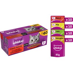 Classic Selectie in saus maaltijdzakjes multipack 40x85g dierensnack