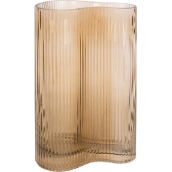 Vaas Allure Wave - Large - Glas Zandbruin - 9,5x27cm