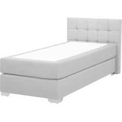 Beliani ADMIRAL - Boxspringbed-Zilver-Polyester